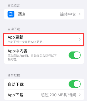 梨林镇苹果15维修中心如何让iPhone15APP自动更新